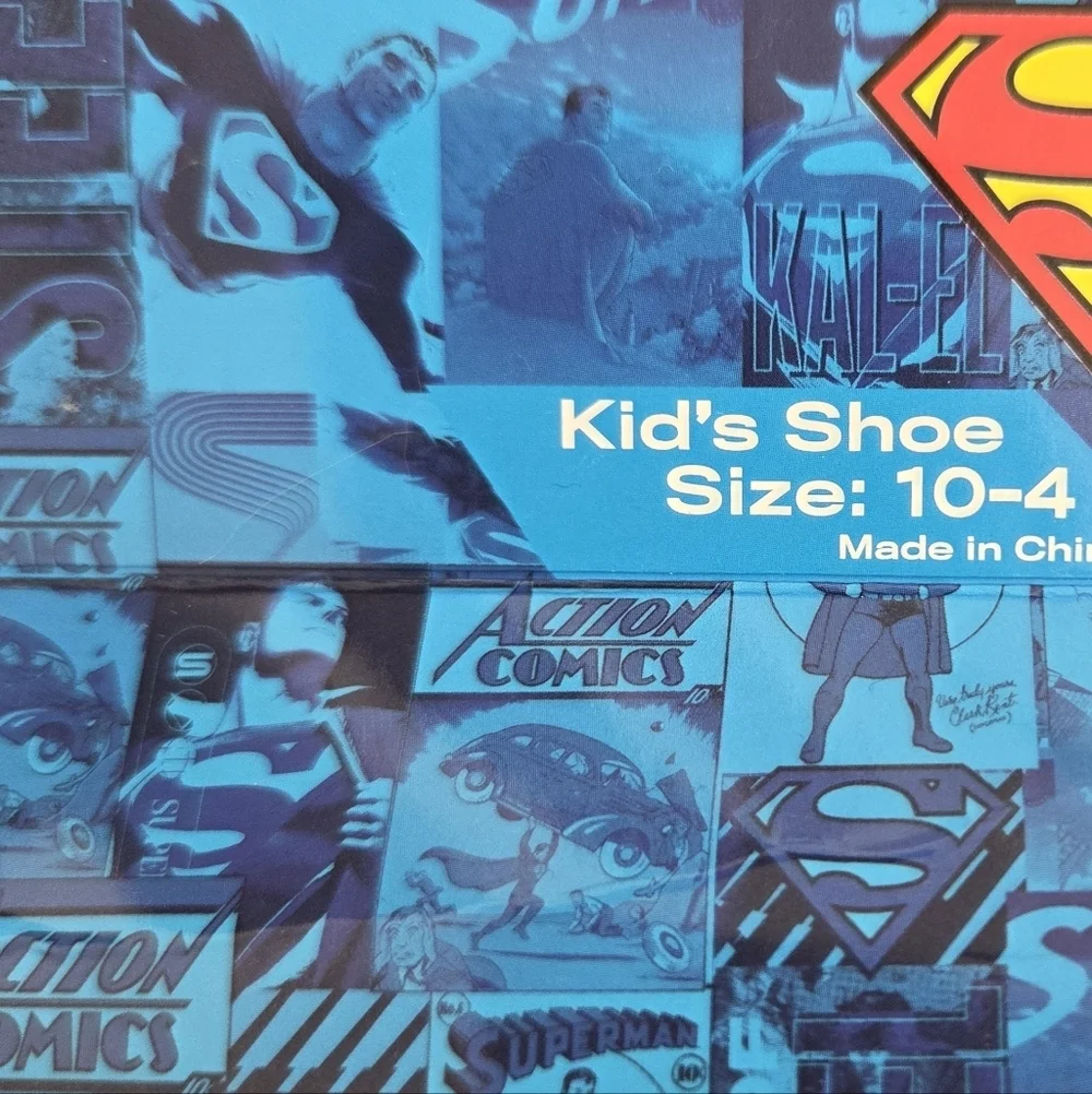 Superman Crew Socks - Multi Color 4 Pack Kids Size 10-4